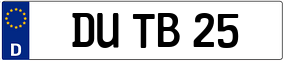 Trailer License Plate